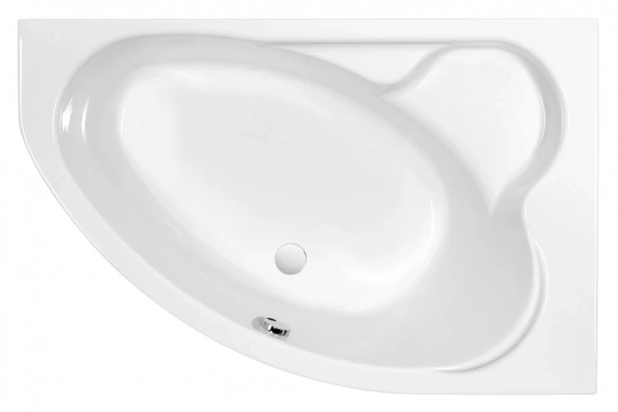 Ванна акриловая Cersanit Kaliope 153 x 100 см, асимметричная, белая, левая/правая 63441 (детальная фотография), угловые, приставные, встраиваемые