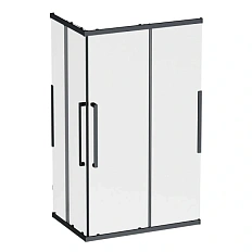 Душевой уголок Am.Pm Func 120x80 см профиль черный, стекло прозрачное