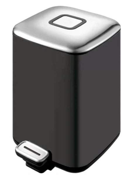 Мусорное ведро WeltWasser WW ME 9 л черное матовое WW MILA BL  9L (детальная фотография)