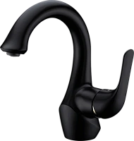 Смеситель для  раковины, черный/золото Lemark Swan LM5406BG