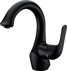 Смеситель для  раковины, черный/золото Lemark Swan LM5406BG