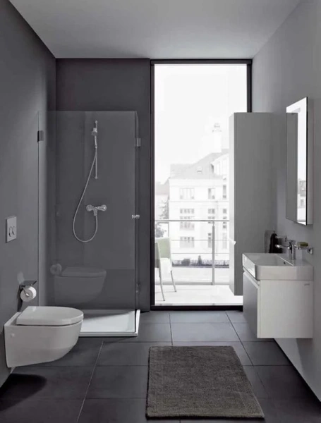 Унитаз подвесной Laufen Pro белый с горизонтальным выпуском c покрытием LCC 8.2096.6.400.000.1 (детальная фотография), современные, hi-tech, круглые