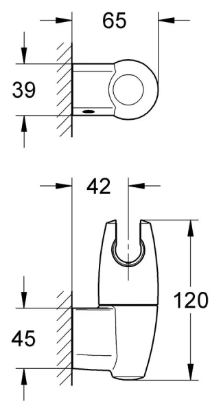 Держатель для душа Grohe Movario 28401000 (детальная фотография), в наличии