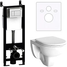 Унитаз с инсталляцией Damixa Jupiter с сиденьем микролифт