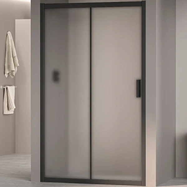 Душевая дверь в нишу RGW Passage PA-016B 140 см профиль черный, стекло матовое 350801614-24 (детальная фотография)