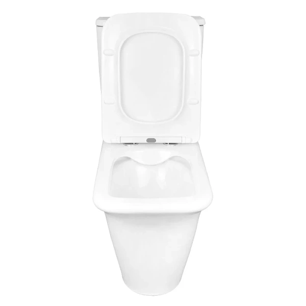 Унитаз компакт Azario Avero безободковый AZ-3121 (детальная фотография), безободковые, сиденье с микролифтом , с антивсплеском, компакт, низкие