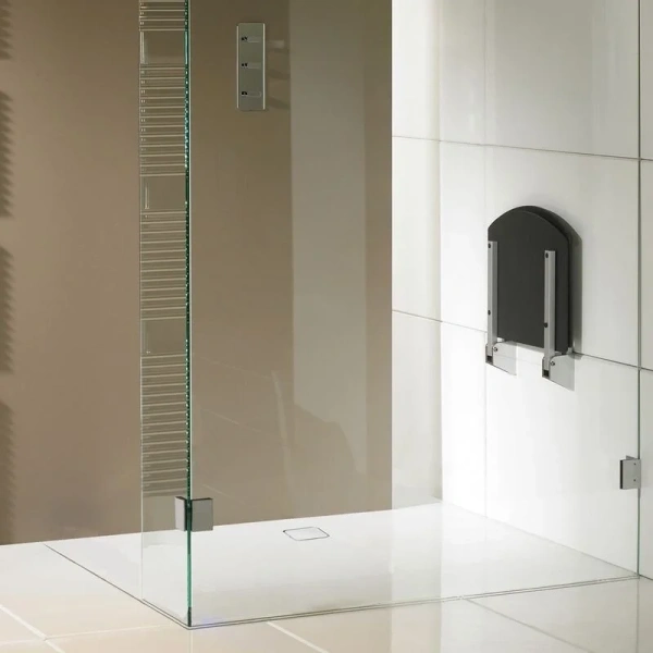 Душевой поддон акриловый Riho Basel 404 DC14 100x80 см (детальная фотография), белые, черные