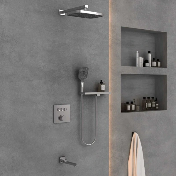 Душевой комплект Vincea хром VSFW-4311RCH (детальная фотография), хром