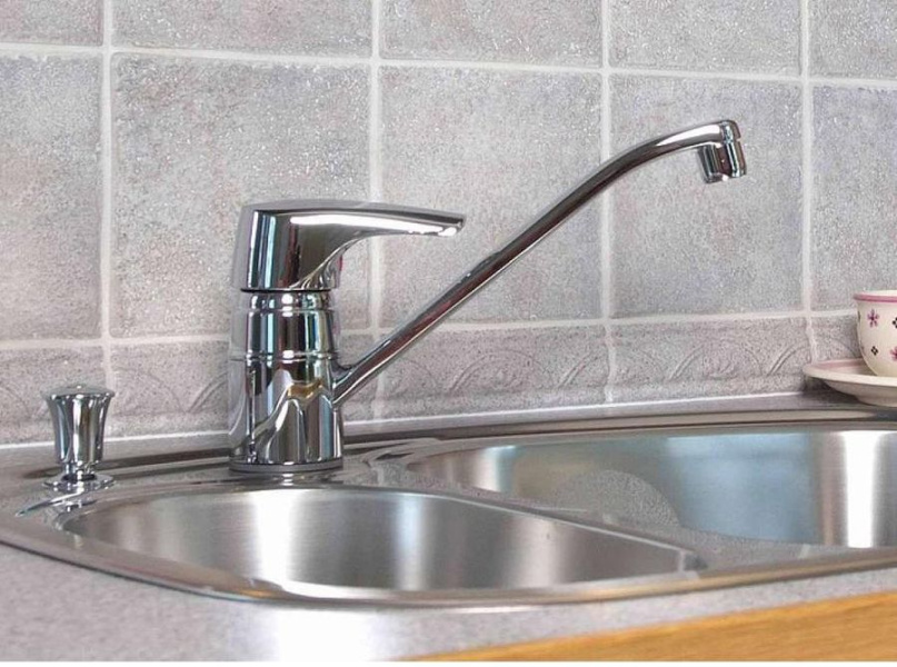 Смеситель для кухни Timo Standard хром 1930F chrome (детальная фотография), для кухни