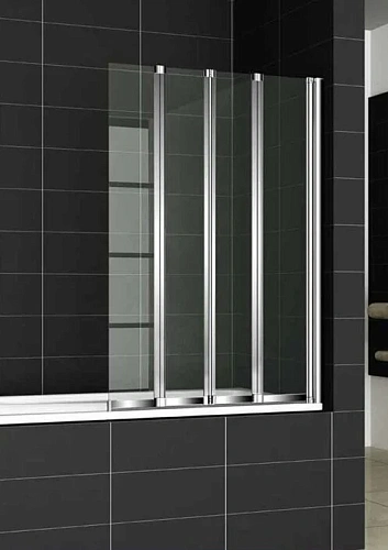 Шторка для ванны Cezares Pratico V4 100х140 см правая, рифленое стекло - фото 3