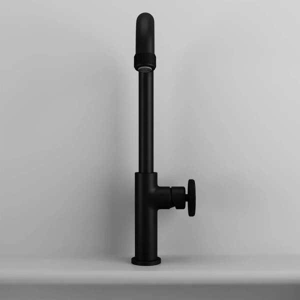 Смеситель для кухни IDDIS Grange черный GRABL00i05 (детальная фотография), современные, hi-tech