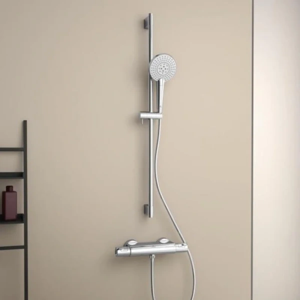 Душевой гарнитур Ideal Standard IdealRain Evo Jet хром со штангой B1763AA (детальная фотография), современные, hi-tech