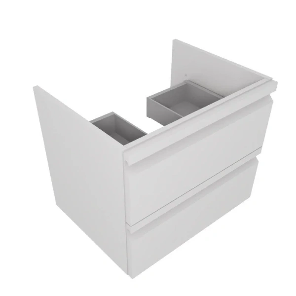 Тумба с раковиной подвесная Акватек Вега 60 см белый матовый AQ77060-MW (детальная фотография), подвесная, пристенная