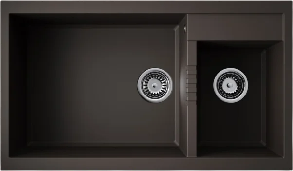 Мойка для кухни Omoikiri Tedori 86-2-LB-ES 86 см espresso 4997242 (детальная фотография)