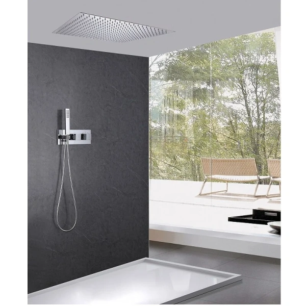 Душевой комплект Abber Daheim хром AF8255 (детальная фотография), хром