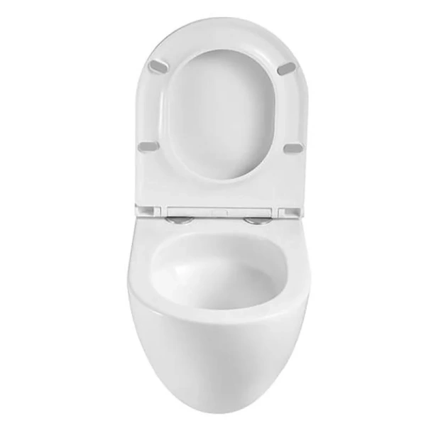 Унитаз подвесной SantiLine смыв торнадо SL-5025Z (детальная фотография), без бачка, со скрытым бачком