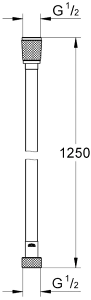 Шланг для душа Grohe Silverflex пластиковый 28362001 (детальная фотография), шланги для душа