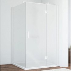 Душевой уголок профиль белый стекло сатин Vegas-glass