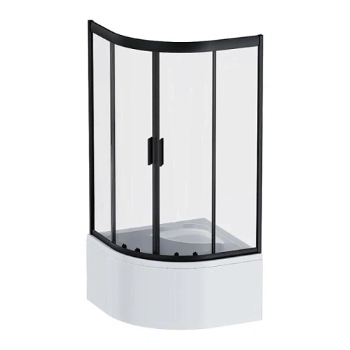 Душевой уголок Am.Pm Gem 90х90 см профиль черный матовый - фото 3