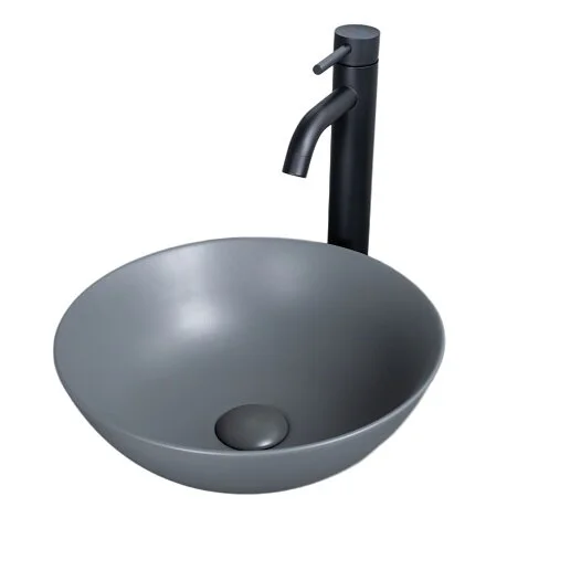 Раковина GID Esfera 9081gnm 36 см серая 53404 (детальная фотография)