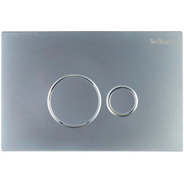 Клавиша смыва BelBagno хром матовый BB080CR.MAT (детальная фотография)