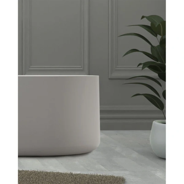 Ванна из искусственного камня Abber Stein 170х75 см отдельностоящая AS9607 (детальная фотография), овальные