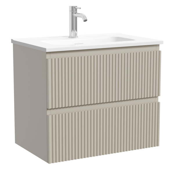 Тумба под раковину подвесная Sancos Snob R 60 см beige soft SNR60/39CE (детальная фотография)