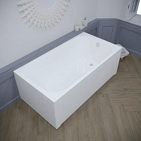 Акриловая ванна Радомир Прованс 1-01-3-0-1-187К, 170 x 90 см, каркас, фронтальный экран, сифон, слив-перелив автомат в комплекте, белая/золото