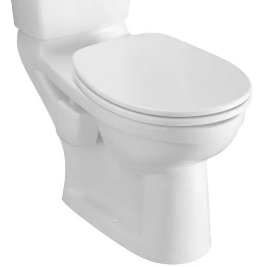 Чаша для унитаза-компакта Villeroy & Boch O.novo альпийский белый с покрытием AntiBac 6C5901T1 (детальная фотография)