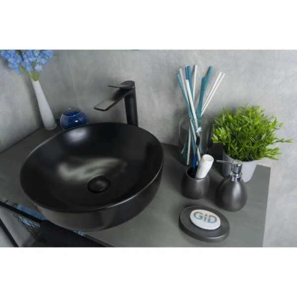 Раковина GID Esfera Nc911 42 см черная 52224 (детальная фотография), 40 см