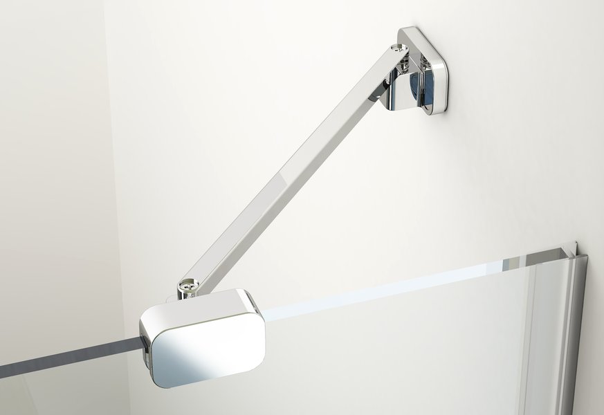 Душевая дверь, профиль хром, стекло прозрачное, Ravak Brilliant BSD2-100 B-L 0ULABA00Z1 (детальная фотография), в наличии index_1