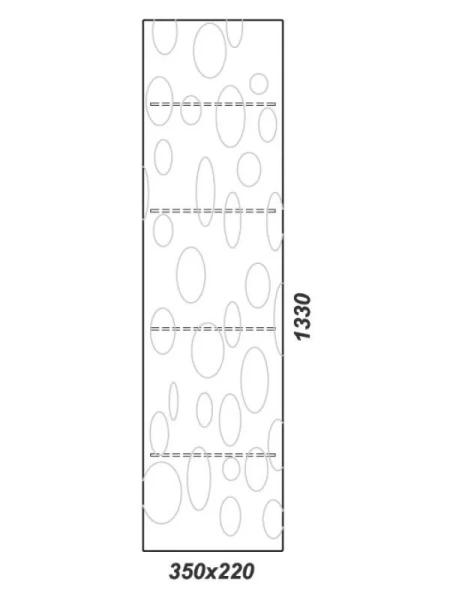 Шкаф-пенал подвесной, цвет белый Aqwella Clarberg Dune 35 DUN0535 (детальная фотография), нет в наличии
