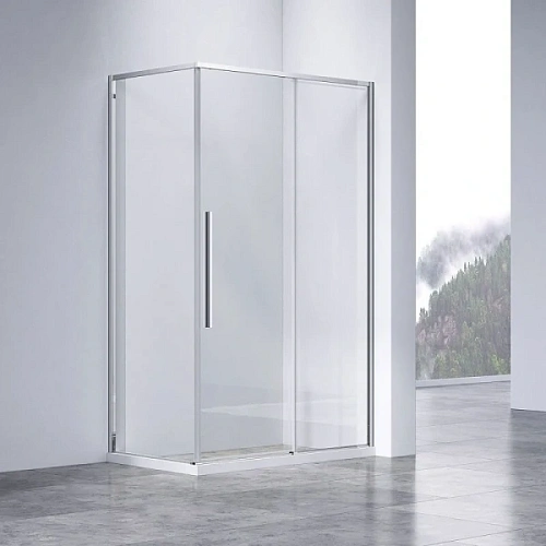 Душевой уголок Vincea Slim-N 130х80 см профиль хром - фото 1