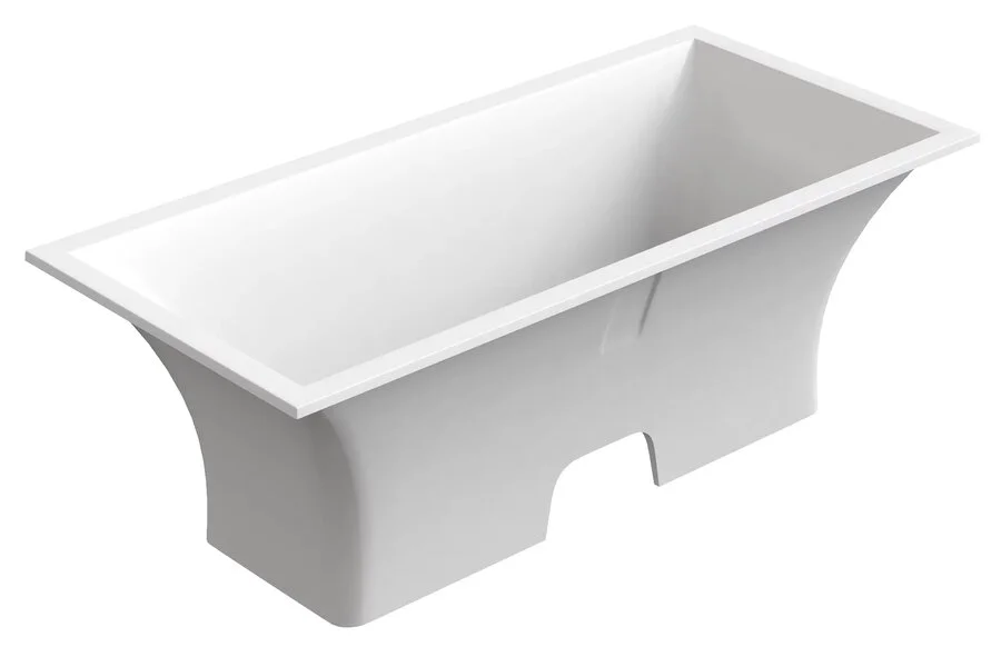 Ванна из искусственного камня Good Door Мадрид 170 x 80 см, белый, ВА00006 (детальная фотография), отдельностоящие