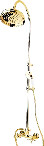 Душевая стойка Cezares Nostalgia золото 24 карат - фото 1