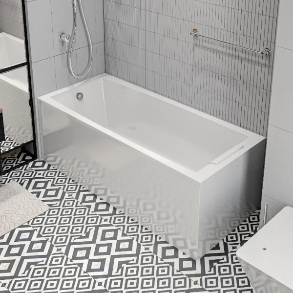 Ванна акриловая 1MarKa Aelita 01ае1575кп, 150 x 75 см, цвет белый (детальная фотография), без гидромассажа