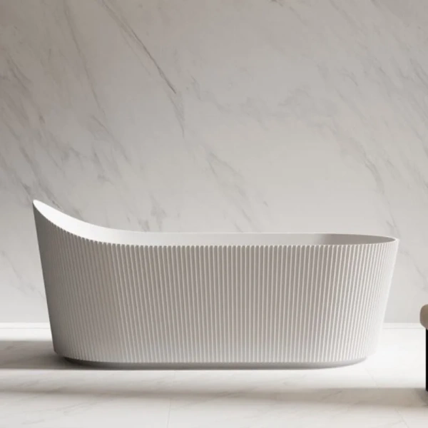 Ванна акриловая Abber 170x80 см отдельностоящая AB9445MW (детальная фотография)