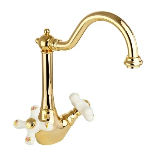 Смеситель для кухни Migliore Provance золото - фото 4