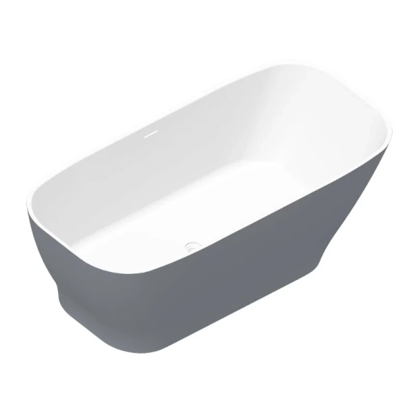 Ванна из искусственного камня Radostone Ernica VERA17004170, 170 x 70 см, цвет белый матовый/серый (детальная фотография)