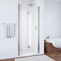 Душевая дверь профиль глянцевый хром стекло сатин Vegas-glass