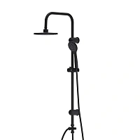 Душевая стойка Dorff Comfort с тропическим душем, черная
