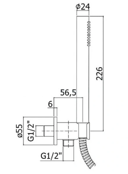 Душевой комплект Paffoni Master ZDUP094 с настенным держателем (детальная фотография), душевые комплекты, наборы