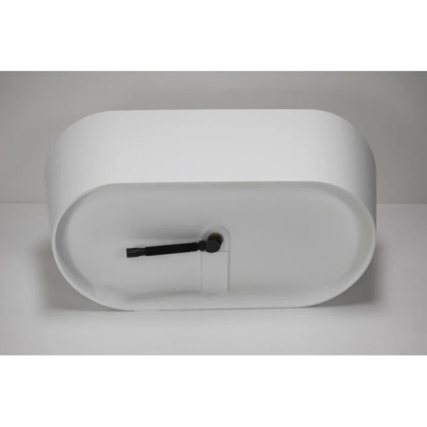 Ванна из искусственного камня Abber Stein 160x70 см белая матовая AS9626 (детальная фотография), 170 см