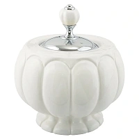 Стакан для ванной Migliore Olivia белая керамика, хром