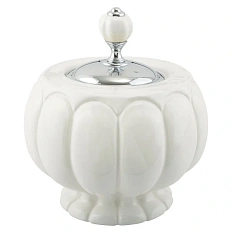 Стакан для ванной Migliore Olivia белая керамика, хром