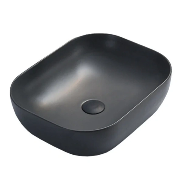 Раковина Vincea 50 см накладная, антрацит матовый VBS-101MA (детальная фотография)