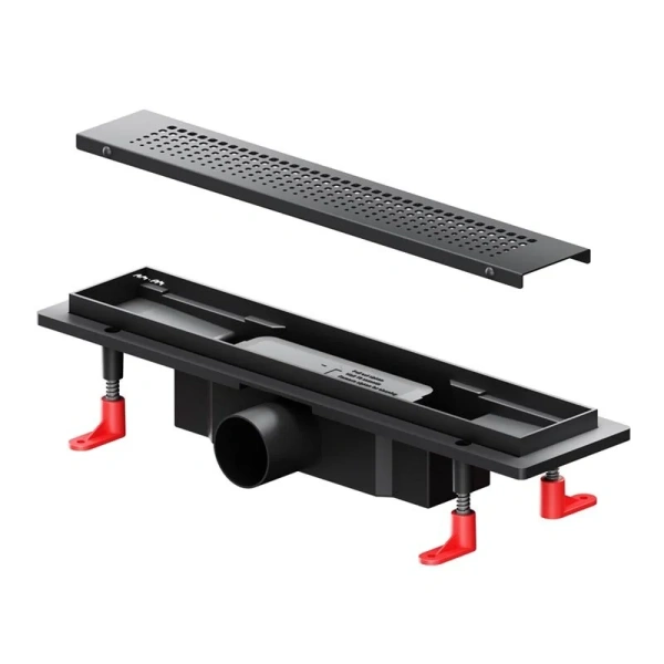 Душевой лоток Am.Pm PrimeFlow 40 см черный матовый W02SC-P11-040-01BM (детальная фотография), черые