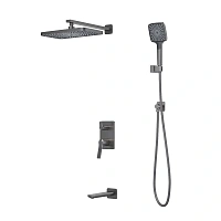 Душевой комплект IDDIS Parker графит матовый