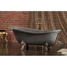 Ванна из литьевого мрамора, цвет графит, Romance Collection Symphony