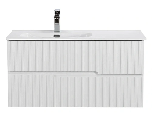 Тумба под раковину подвесная Cezares Duet 100 см правосторонняя - фото 1